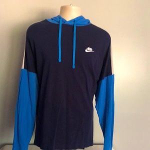 Nike hoodie, light weight, size large